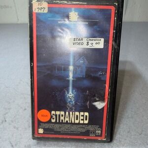 Vtg Stranded VHS 1988 New Line Cinema Sci-Fi Ione Skye Joe Morton‎ RCA Columbia